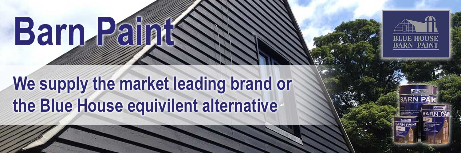 Blue House Barn Paint from Basildon Paints